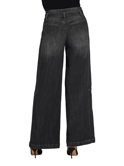 NYDJ Gracie High Rise Wide Leg Jeans - view 2, Viola Black