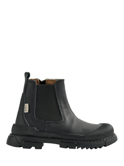 WHEAT Kids' Leather Chelsea Boots, Black, Black