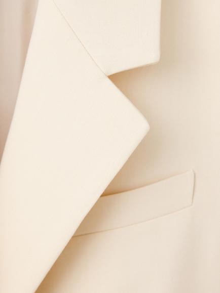 Mango Tailored Belted Blazer, Raw - view 2, Raw