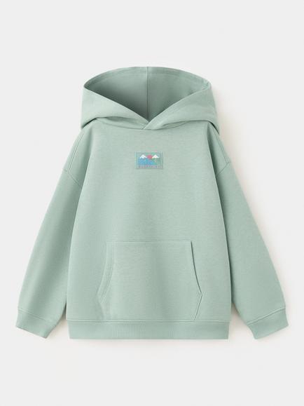 Mango Baby Hoodie, Pastel Green, Pastel Green