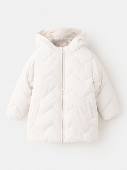 Mango Baby Oversized Quilted Coat, Ice