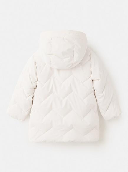 Mango Baby Oversized Quilted Coat - view 2, Ice