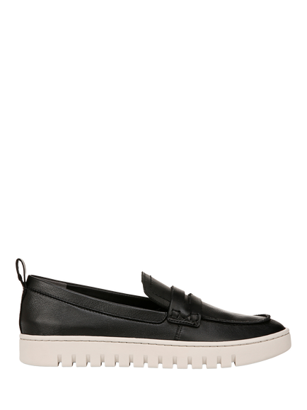 Vionic Uptown Leather Loafers, Black
