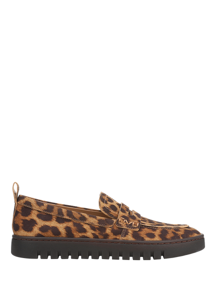 Vionic Uptown Animal Print Suede Loafers, Tan, Tan