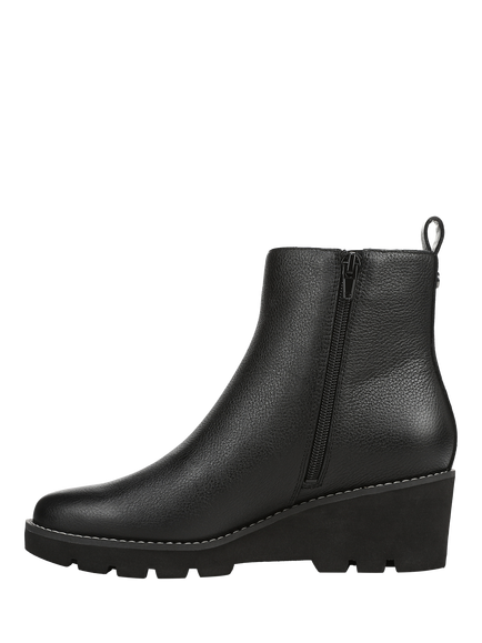 Vionic Aria 2.0 Short Wide Fit Leather Chelsea Boots, Black - view 2, Black