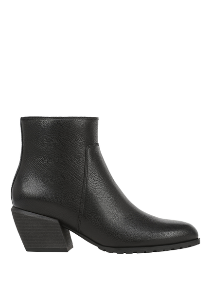 Vionic Bianca Leather Ankle Boots, Black