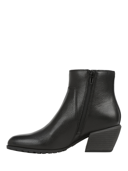 Vionic Bianca Leather Ankle Boots - view 2, Black
