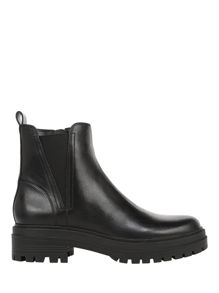 Vionic Georgina Leather Chelsea Boots, Black, Black