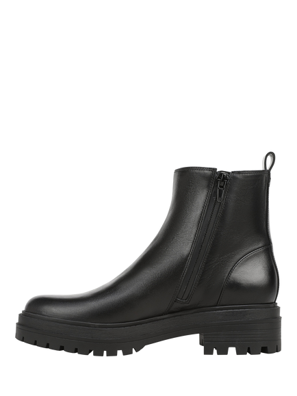 Vionic Georgina Leather Chelsea Boots, Black - view 2, Black