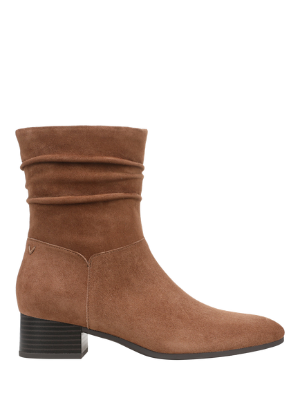 Vionic Remi Suede Short Ankle Boots, Hazelnut