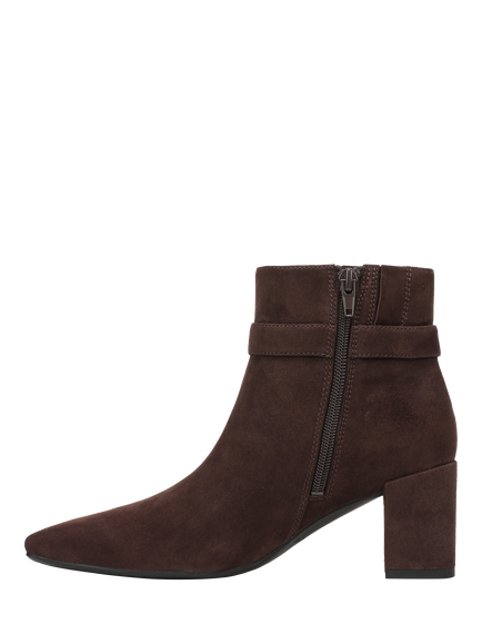 Vionic Saskia Suede Ankle Boots, Chocolate Ganache - view 2, Chocolate Ganache