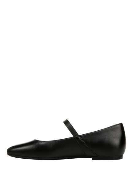 Vionic Alameda Leather Mary Jane Ballerina Flats - view 2, Black