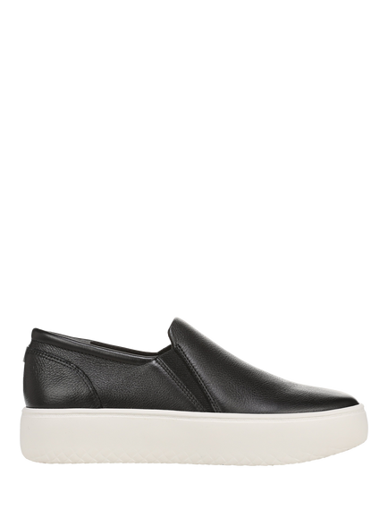 Vionic Ellen Slip On Leather Loafers, Black, Black