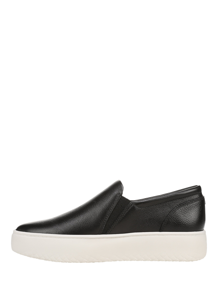 Vionic Ellen Slip On Leather Loafers, Black - view 2, Black