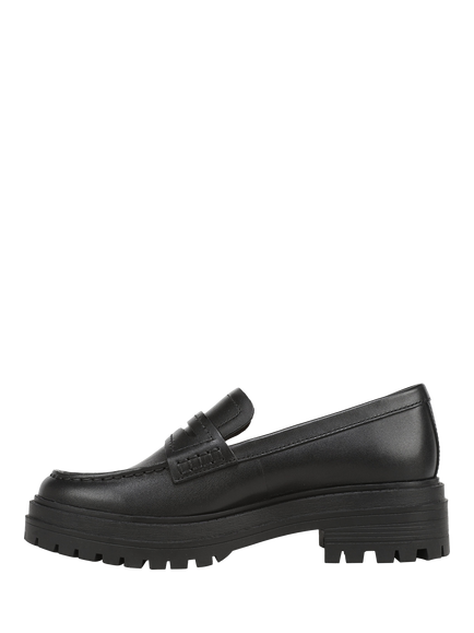 Vionic Georgia Leather Loafers, Black - view 2, Black