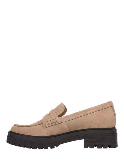 Vionic Georgia Suede Loafers, Desert Sand - view 2, Desert Sand
