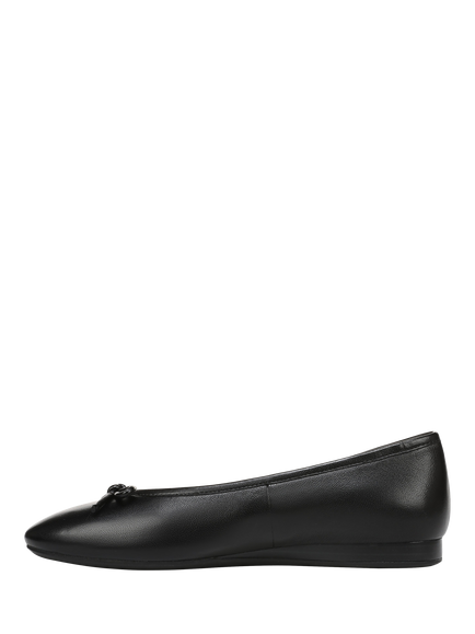Vionic Larissa Leather Ballet Flats - view 2, Black