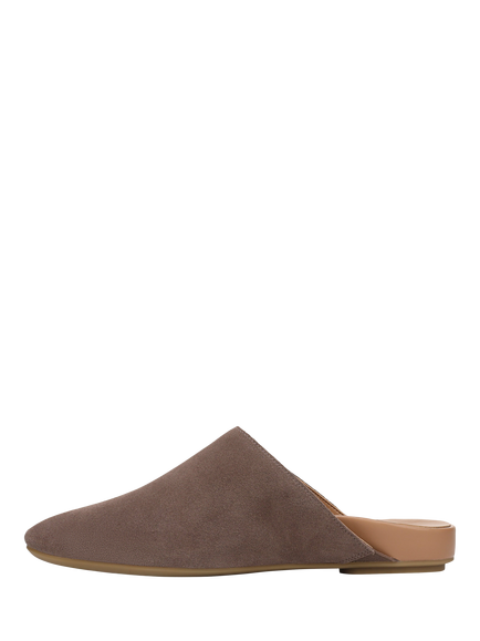 Vionic Suede Opal Mules, Driftwood - view 2, Driftwood