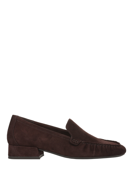 Vionic Pilar Suede Low Heel Loafers, Chocolate Gnanch, Chocolate Gnanch