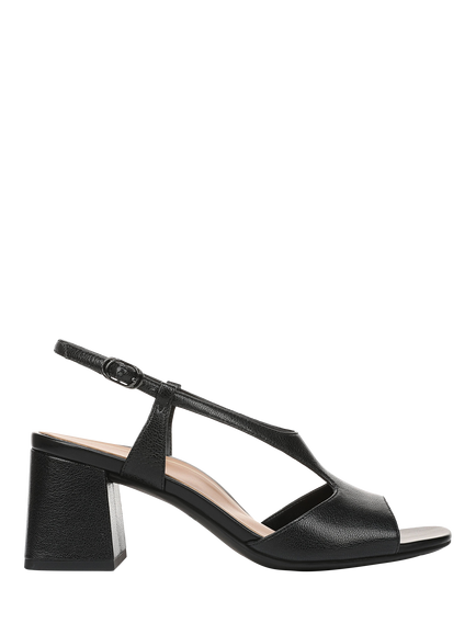 Vionic Raquel Open Toe Block Heel Slingback Sandals, Black, Black