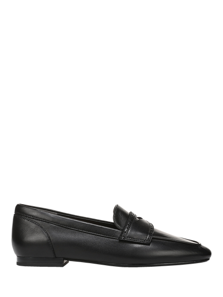 Vionic Sadie Leather Loafers, Black, Black