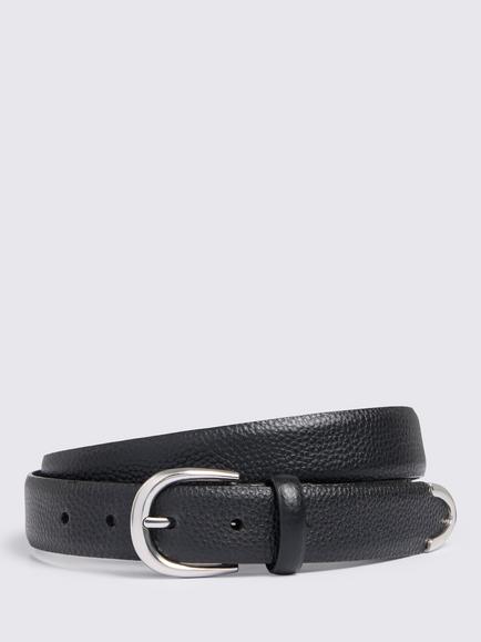 Moss Leather Western Belt, Black, Black