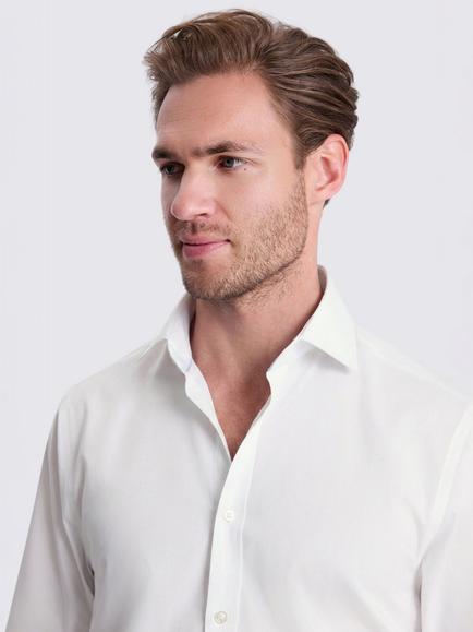 Moss Cotton Rich Regular Fit Shirt - view 2, White