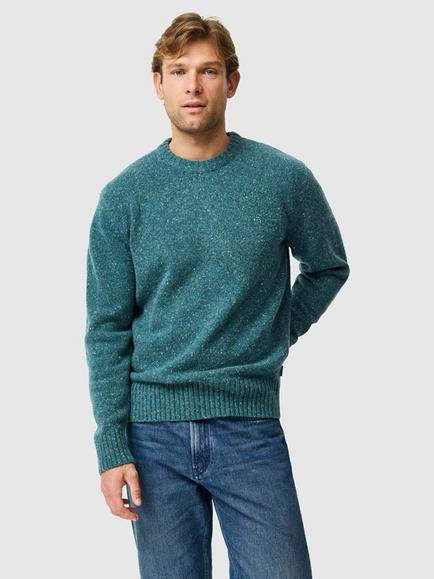 Rodd & Gunn Cox Road Extrafine Merino Wool Blend Knit Jumper, Dark Teal, Dark Teal