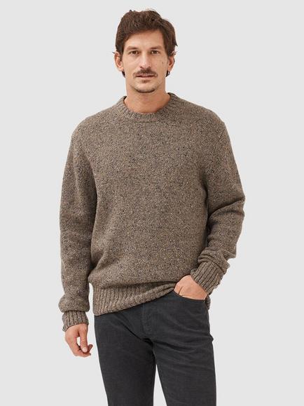 Rodd & Gunn Cox Road Extrafine Merino Wool Blend Knit Jumper, Natural, Natural