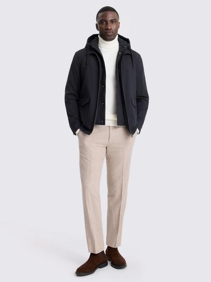 Moss Hybrid Raincoat, Navy - view 2, Navy