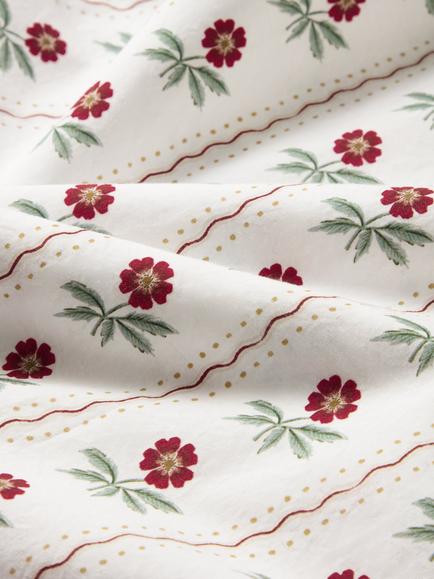 Piglet in Bed Woodland Stripe Cotton Bedding, White - view 2, White
