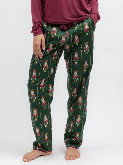 Cyberjammies Enchanted Nutcracker Pyjama Bottoms, Dark Green, Dark Green
