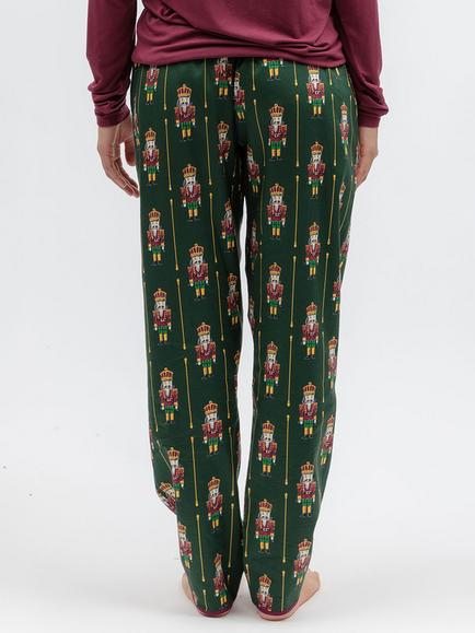 Cyberjammies Enchanted Nutcracker Pyjama Bottoms, Dark Green - view 2, Dark Green