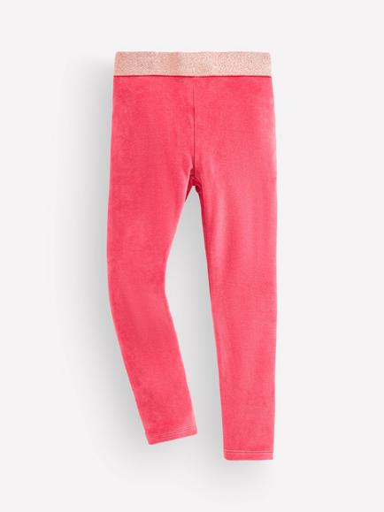 Mini Boden Kids' Velvet Leggings, Cherry Blush, Cherry Blush