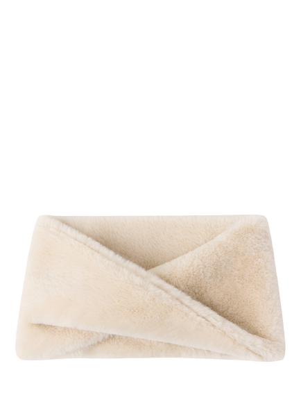Lindex Kids' Faux Fur Outdoor Snood, Light Beige, Light Beige