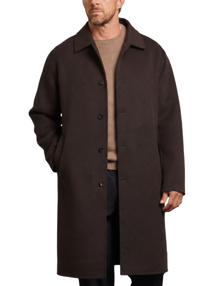 Guards London Oscar Wool Overcoat - view 2, Chocolate