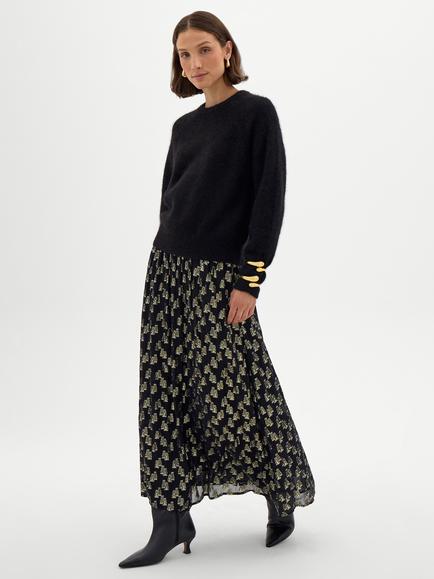 HUSH Anastasia Wool Blend Jumper, Black - view 2, Black