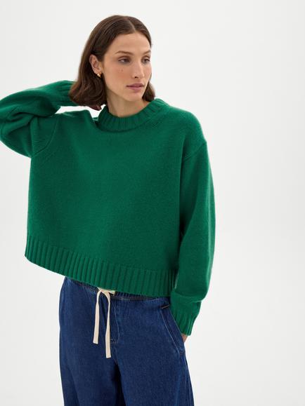 HUSH Cora Cashmere Crew Neck Jumper, Amazon