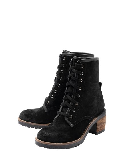 Ravel Keyston Suede Ankle Boots, Black - view 2, Black