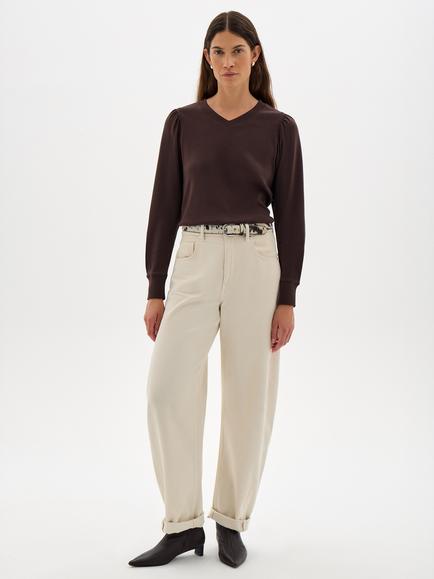 HUSH Emily Top, Dark Brown - view 2, Dark Brown