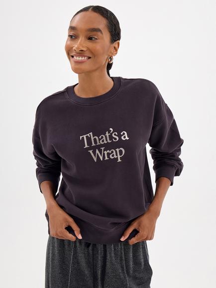 HUSH That's a Wrap Sweatshirt, Plum Purple, Plum Purple