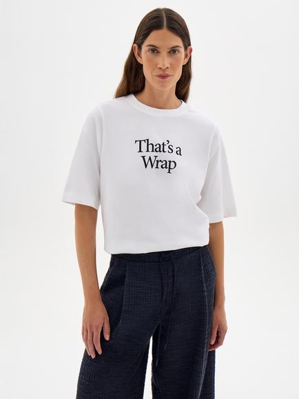 HUSH That's a Wrap T-Shirt, White, White