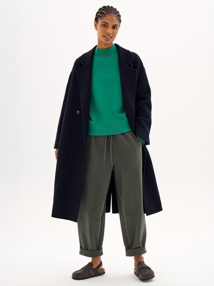 HUSH Zethra Raglan High Neck Sweatshirt, Bright Green - view 2, Bright Green