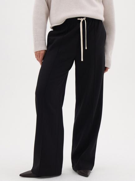 HUSH Harrison Silky Trousers, Black
