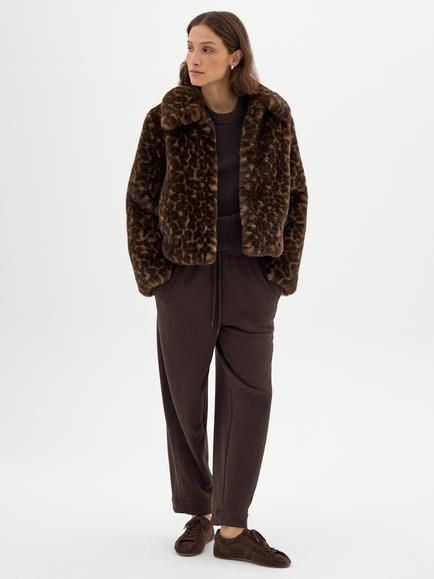 HUSH Freya Faux Fur Coat, Natural - view 2, Natural