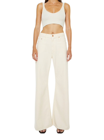 MOTHER Lemon Twist Wide Leg Jeans, Natural