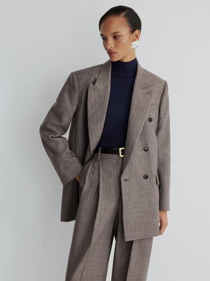 Reiss Atelier Lula Wool Blazer, Grey, Grey