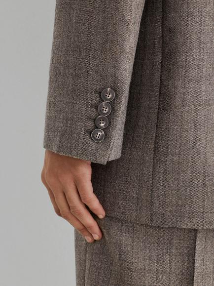 Reiss Atelier Lula Wool Blazer, Grey - view 2, Grey