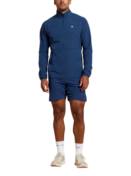 Gym+Coffee Relentless Midlayer Top - view 2, Petrol Blue