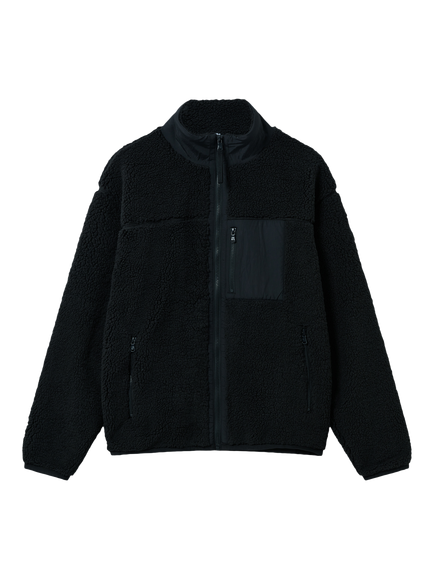 Gym+Coffee Industry Fleece Full Zip Jacket, Black, Black